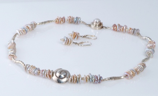 Pearl and Fine Silver Set
